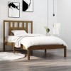 VidaXL Cadru de pat, maro miere, 100x200 cm, lemn masiv de pin 3104056