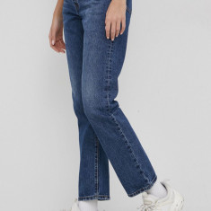 Levi's jeans 501 femei, high waist 36200.0224-DarkIndig