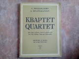 Cvartet pentru două viori, violă și violoncel - PARTITURĂ ȘI PĂRȚI de A. MNATSAKANIAN, 1986