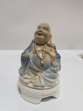 Bibelou China - Buddha vesel cu colan de aur