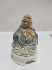 Bibelou China - Buddha vesel cu colan de aur