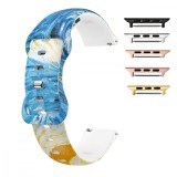 Cumpara ieftin Curea silicon, compatibila Apple Watch 9|8|7|6|5|4|3|2|1 Series, 41mm|40mm|38mm, Quick Release, Seaside Dream