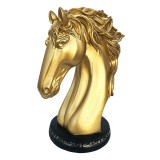 Cumpara ieftin Statueta decorativa, Bust Cal, Auriu, 24 cm, 216H-1