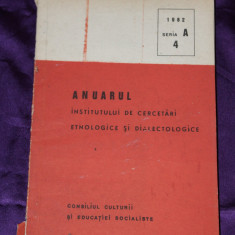 Anuarul Institutului de Cercetari Etnologice si Dialectologice seria A4 1982