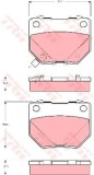 Set placute frana,frana disc SUBARU IMPREZA Limuzina (GD) (1999 - 2016) TRW GDB3308