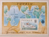 Tuvalu 1989 nave, corabie nava Nivaga bloc nestampilate