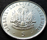 Cumpara ieftin Moneda exotica 5 CENTIMES - HAITI, anul 1997 * cod 2848 = UNC, America Centrala si de Sud