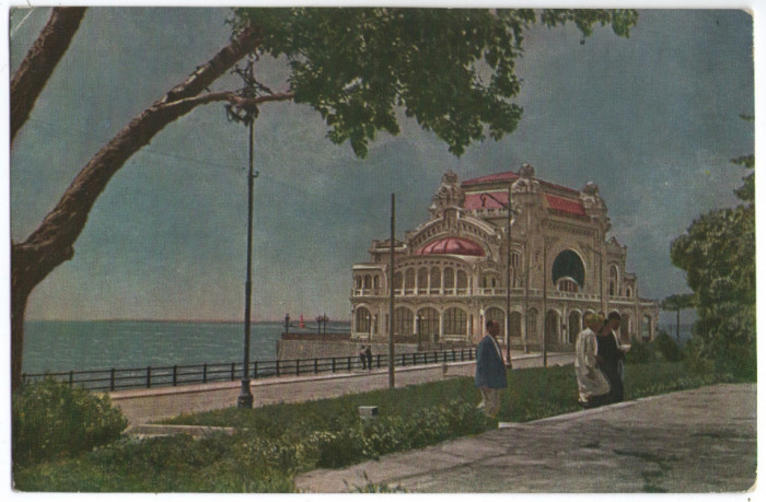 1959 - Constanta, cazinoul - vedere circulata