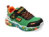 Cumpara ieftin Pantofi sport SKECHERS verzi, PLAY SCENE, din material textil