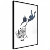 Cumpara ieftin Poster - Banksy: Shop Until You Drop, cu Ramă neagră, 20x30 cm