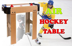 Masa Joc Mini Air Hockey cu picioare pentru copii sau adulti, dimensiuni 67x29x62cm foto