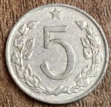 C50 - Moneda foarte veche - Cehoslovacia - 5 haler - 1962