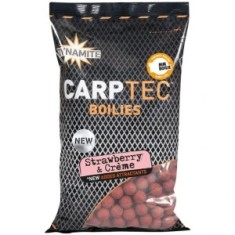 Boilies Dynamite Baits CarpTec Strawberry &amp;amp; Creme, 15mm, 1.8kg foto