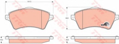 Set placute frana,frana disc LAND ROVER RANGE ROVER III (LM) (2002 - 2012) TRW GDB1473 foto
