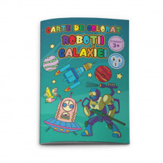 Carte de Colorat Daco A4, Model Robotii Galaxiei, 24 Pagini, Carte de Colorat Daco, Carte Colorat A4, Carte de Colorat A4 Daco, Carte de Colorat cu Mo foto