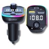 Modulator FM Auto cu Bluetooth 5.0, Handsfree Car Kit, Transmitator FM cu Functie de Incarcator Auto, Incarcare rapida prin USB Type-C / USB 3.1A, MP3