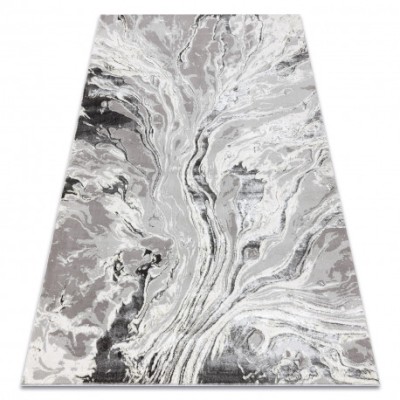 Covor BLISS Z162BZ253 gri / crem - Abstracție, modern, structural, 80x150 cm foto