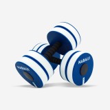 Set 2 gantere din spumă Aquagym/Aquafitness Alb-Albastru