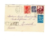 Romania 1935 - Recomandata circulata Galati - Zurich