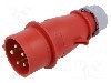 Conector alimentare AC, IEC 60309, IP44, 16A, 0,4kV, 5 pini, TAIZHOU BAOLUDA ELECTRIC - QX3