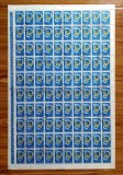 RO 1960 , LP 509 &quot; A XV-a aniv. Federatia Tineretului&quot;-serie coli de 100,stamp., Stampilat