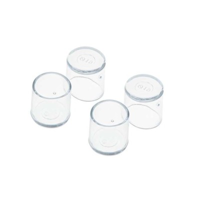 Set 4 bucati protectii pentru picioare scaun, PVC, 18 mm, anti-zgarieturi, transparente foto