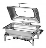 Chafing dish inductie cu capac sticla hidraulic GN 1/1 APS 44 x 65.5 x 34 cm 9 L