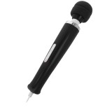 Aparat de masaj INTENSE Keanu, pentru corp și zone intime, 10 funcții de vibrație, lungime 33 cm, negru