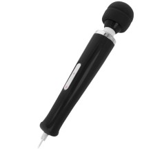 Aparat de masaj INTENSE Keanu, pentru corp și zone intime, 10 funcții de vibrație, lungime 33 cm, negru