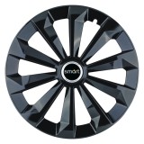 Set 4 Capace Roti 14 inchi (R14) Fame Negru, Compatibile Cu Smart, Autohelix MSA
