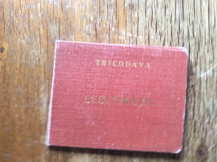 Legitimatie Intreprinderea Tricodava / C1DP