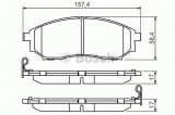 Set placute frana,frana disc NISSAN PATHFINDER III (R51) (2005 - 2012) BOSCH 0 986 494 295