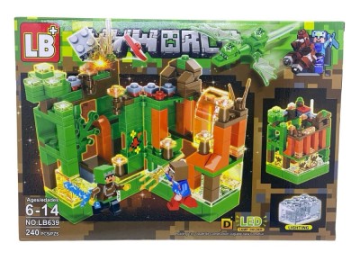 Set Constructie Minecraft Jungle LED - 240 piese- NO.LB.639D foto