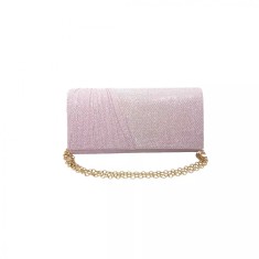 Geanta plic seara pentru ocazii si petreceri, roz, sclipici, mic, 20 x 10 cm, Magrot 24002