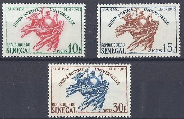 C4706 - Senegal 1963 - UPU 3v. .neuzat,perfecta stare