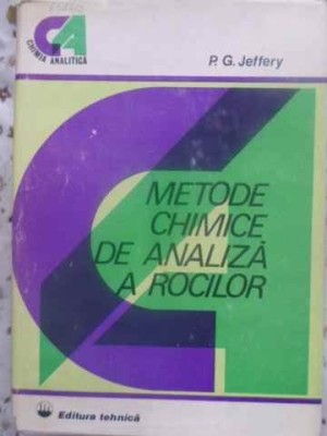 METODE CHIMICE DE ANALIZA A ROCILOR-P.G. JEFFERY foto