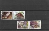 Laos 2004 - Fauna , WWF , Testoase , serie 4 valori , dantelate , MNH , Mi.1927-1930, Nestampilat