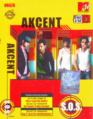 Caseta audio: Akcent - S.O.S. ( originala, stare foarte buna ) foto