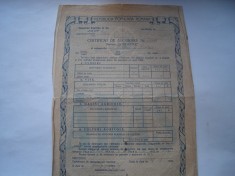 Asigurare ADAS RPR, ramura Agricole, 1953, pliata in patru
