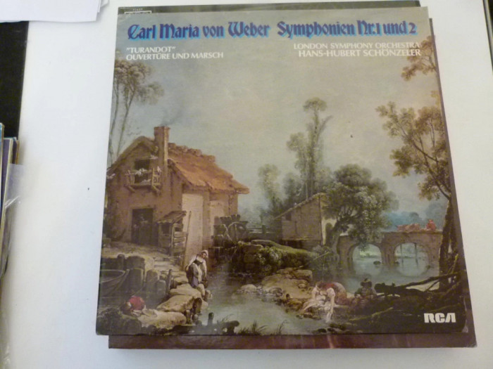 C.M.von Weber- Sy.1 &amp; 2, London sy. orch.,vinil