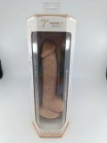 Dildo Thermo Reactive Silicon cu Memorie Dubla Densitate Caramel 17.5 cm