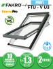 Fereastra Mansarda FAKRO FTU-V U3 Poliuretan 2 Sticle, Clapeta Ventilatie, Antiefractie TopSafe, Deschidere Mediana, Garantie 10 Ani