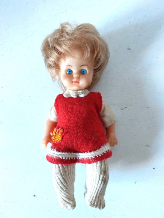 Papusa ARI Germania, vintage, nr 3402, stanta, anii 60, 15cm, colectie