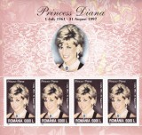 1999 LP 1498 a DIANA PRINTESA DE WALES BLOC MNH, Nestampilat