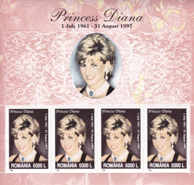 1999 LP 1498 a DIANA PRINTESA DE WALES BLOC MNH foto