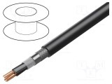Cablu BITNER BiTservo UV 3plus 3G0,5+3x2,5mm2 litat Cu 600V LSZH negru