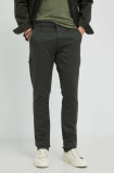 G-Star Raw pantaloni barbati, culoarea verde, cu fason chinos