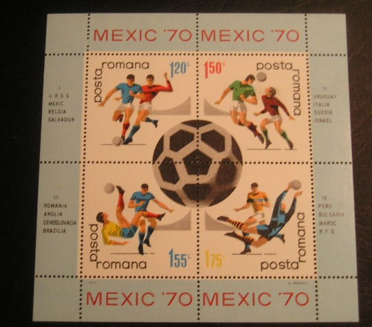 M1 TX2 5 - 1970 - Campionatul mondial de fotbal - Mexic - colita dantelata