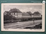 Superba carte postala , interesanta Gara Simeria , oras Simeria, Circulata, Printata