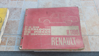 Manual reparație piese Renault R10 1967 vintage foto